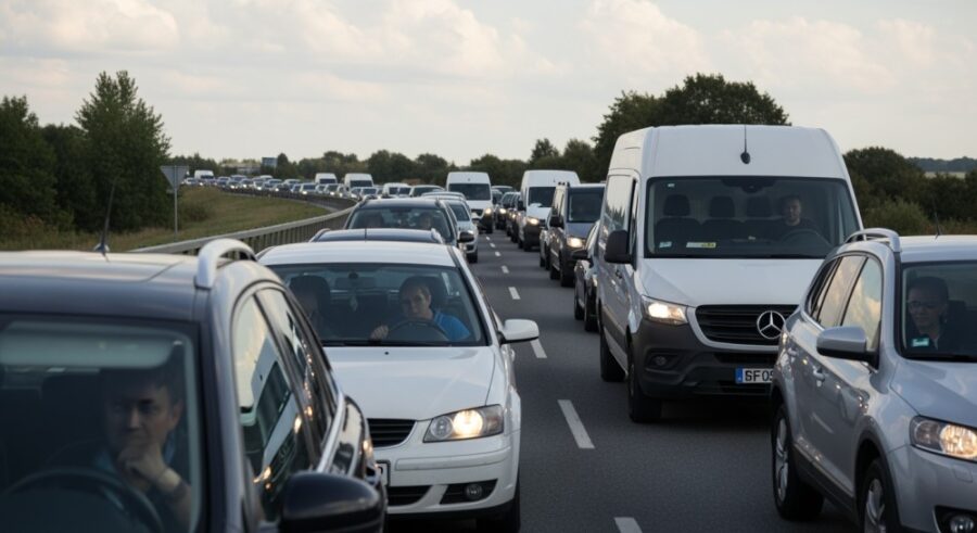 Karambol na A4: 6 samochodów zablokowało ruch, kierowcy muszą być ostrożni!