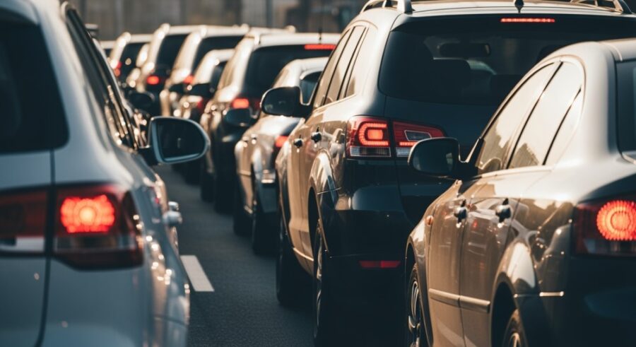 Poważne wypadki na A4 i AOW: kierowcy utknęli w wielokilometrowych korkach