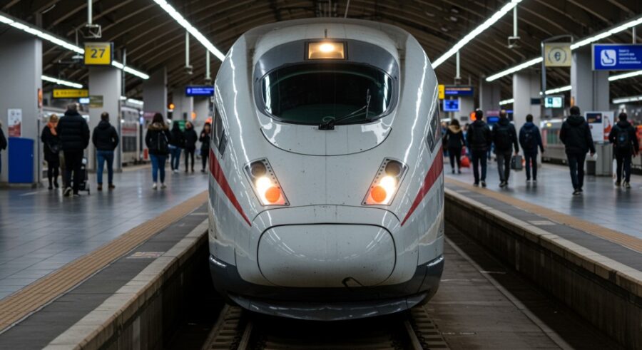 Tragedia na torach: Kobieta skoczyła z wiaduktu prosto pod pociąg w Iwinach