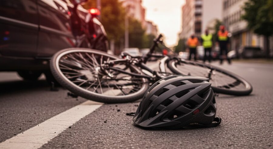 Kierowca busa zatrzymany po ucieczce z miejsca potrącenia rowerzysty
