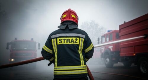 Pożar przy targowisku „Na Młynie”: Strażacy uratowali sytuację!