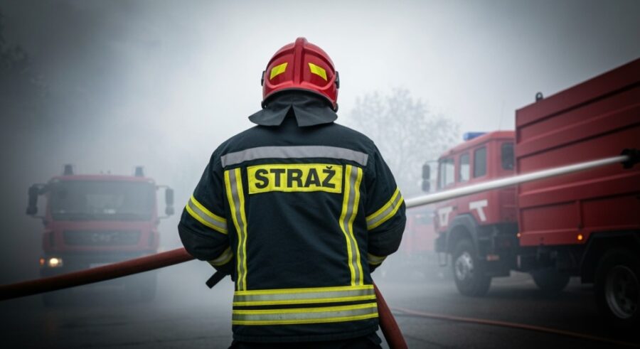 Pożar przy targowisku „Na Młynie”: Strażacy uratowali sytuację!
