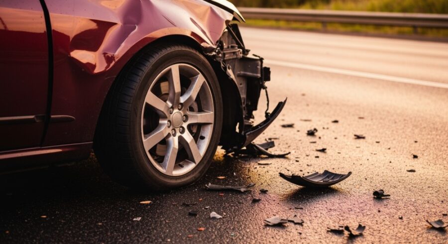 Cudem uniknięta tragedia na niebezpiecznym zakręcie drogi!