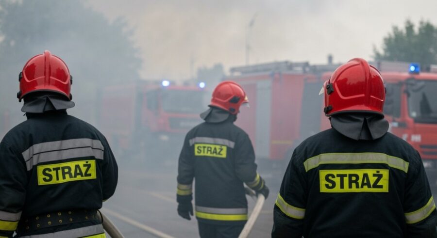 Szybka reakcja strażaków ratuje Wrocław przed pożarem pustostanu