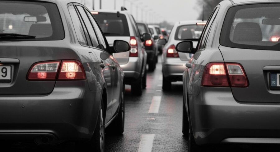 Poważna kolizja na obwodnicy Wrocławia: kierowcy utknęli w korkach