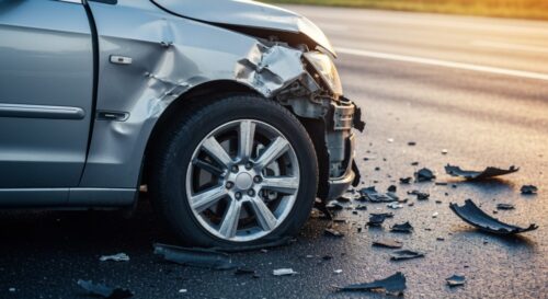 Wypadek na A4: Trzy auta zderzyły się, tworząc ogromny korek pod Wrocławiem