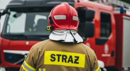 Pożar ciężarówki paraliżuje DK5 w ferii!