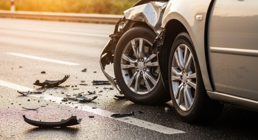 Poważny wypadek na A4: Pasażerka w szpitalu po zderzeniu z ciężarówką