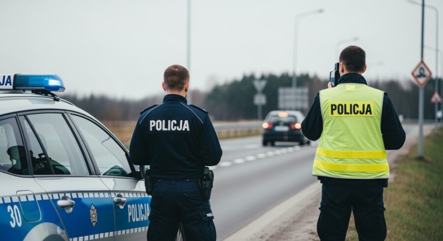 Ostrożność na drodze: Motocyklista w rowie przypomina o zagrożeniach