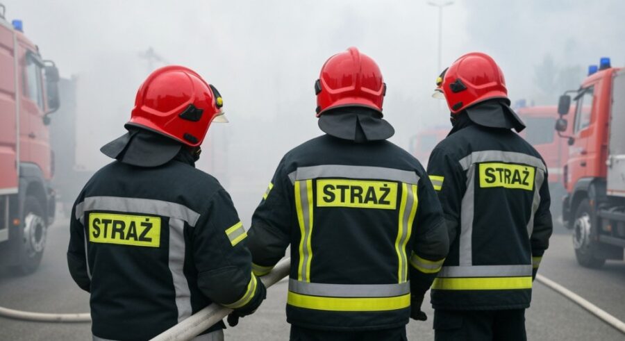 Pożar na Kozanowie: Ewakuacja mieszkańców i ranni w szpitalu!