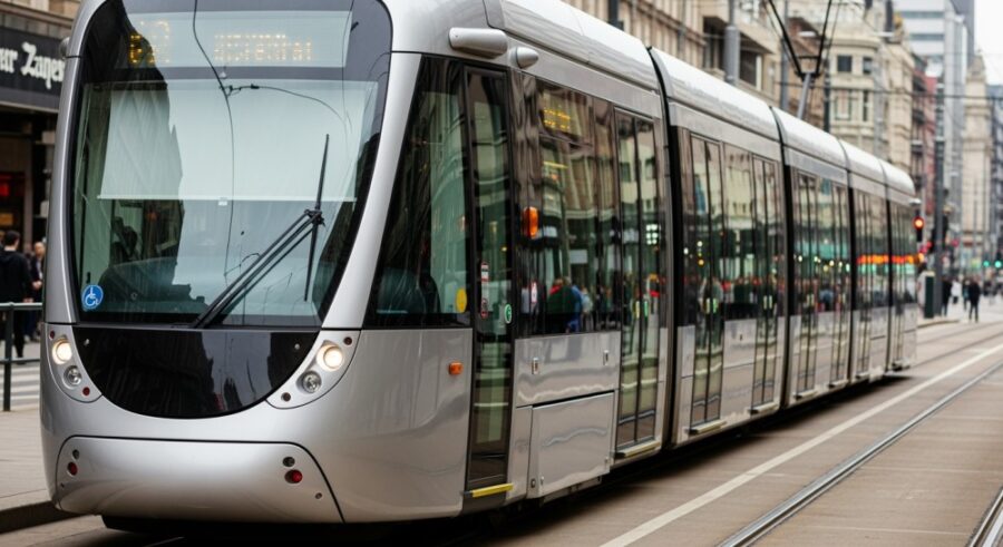 Tramwaje w Oporowie uwięzione przez awarię pantografu!