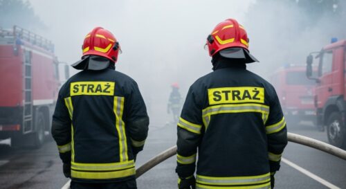 Pożar na Nowym Dworze: Szybka akcja strażaków ratuje mieszkańców