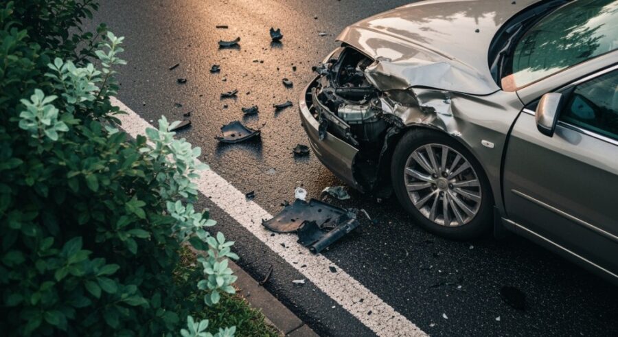 Trzy samochody zderzyły się na A4, ruch wraca do normy