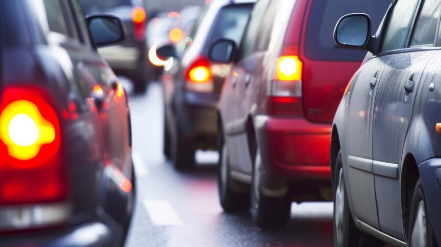 Poważny wypadek na A4: cztery samochody zderzyły się, ruch sparaliżowany