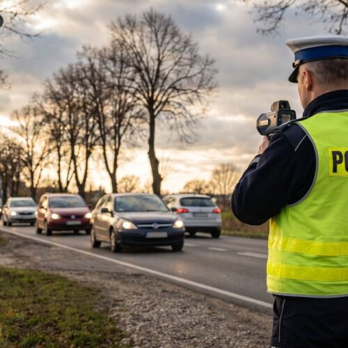Kierowca w Polkowicach pędził 96 km/h w strefie 40 km/h – prawo jazdy na trzy miesiące wstrzymane!