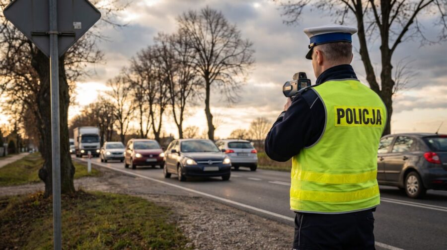 Kierowca w Polkowicach pędził 96 km/h w strefie 40 km/h – prawo jazdy na trzy miesiące wstrzymane!