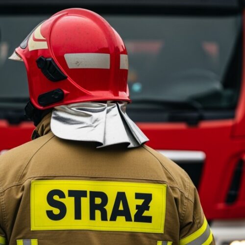 TIR w ogniu na A4: strażacy walczą z pożarem i ratują kierowcę
